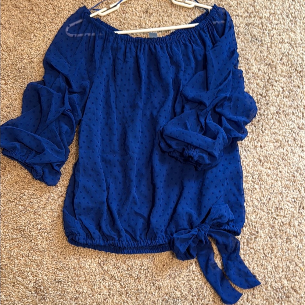 Royal blue top
